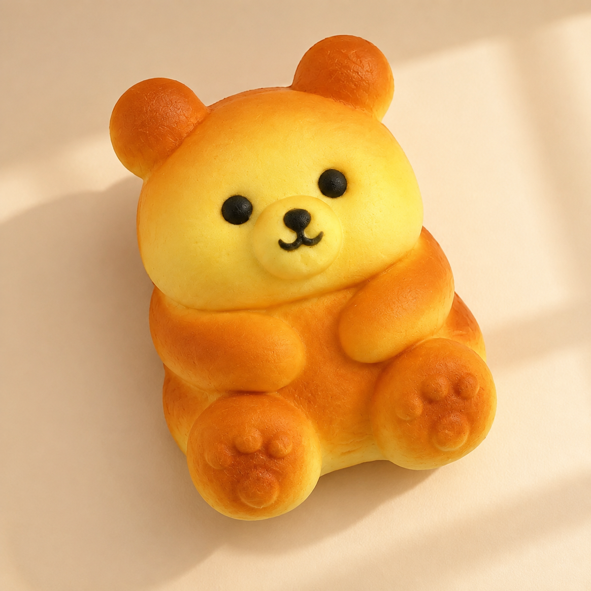 Adorable Bear Bread Squishy – Cute Sensory Toy