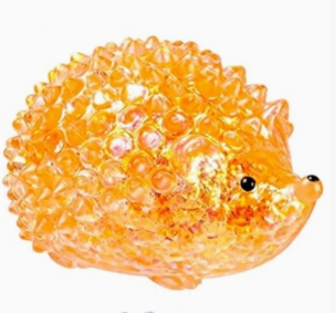 Kawaii Spark Glitter-Fill Adorable Hedgehog Squishy Toy