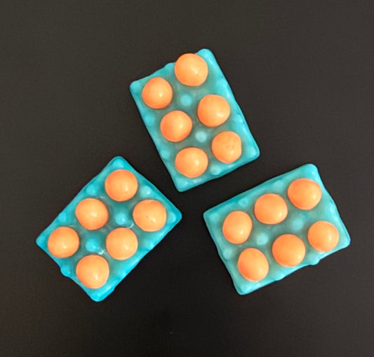 Mini Egg Carton Fridge Magnet – Colorful Fake Food Kitchen Décor