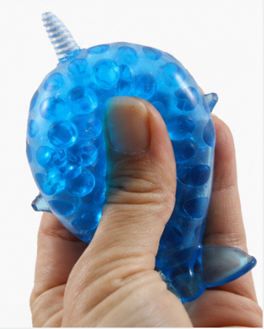 Mini Ocean Narwhal Cute Blue Orbeez Squishy
