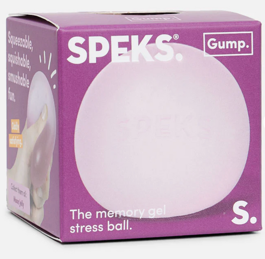 Speks GUMP Soft Stress Ball - Squishy Sensory Play Toy, Oddly Satisfying Fidget, Soft Touch Sensory Friendly Calming Tool for Anxiety Relief (Speks Classic Novelty Toy)