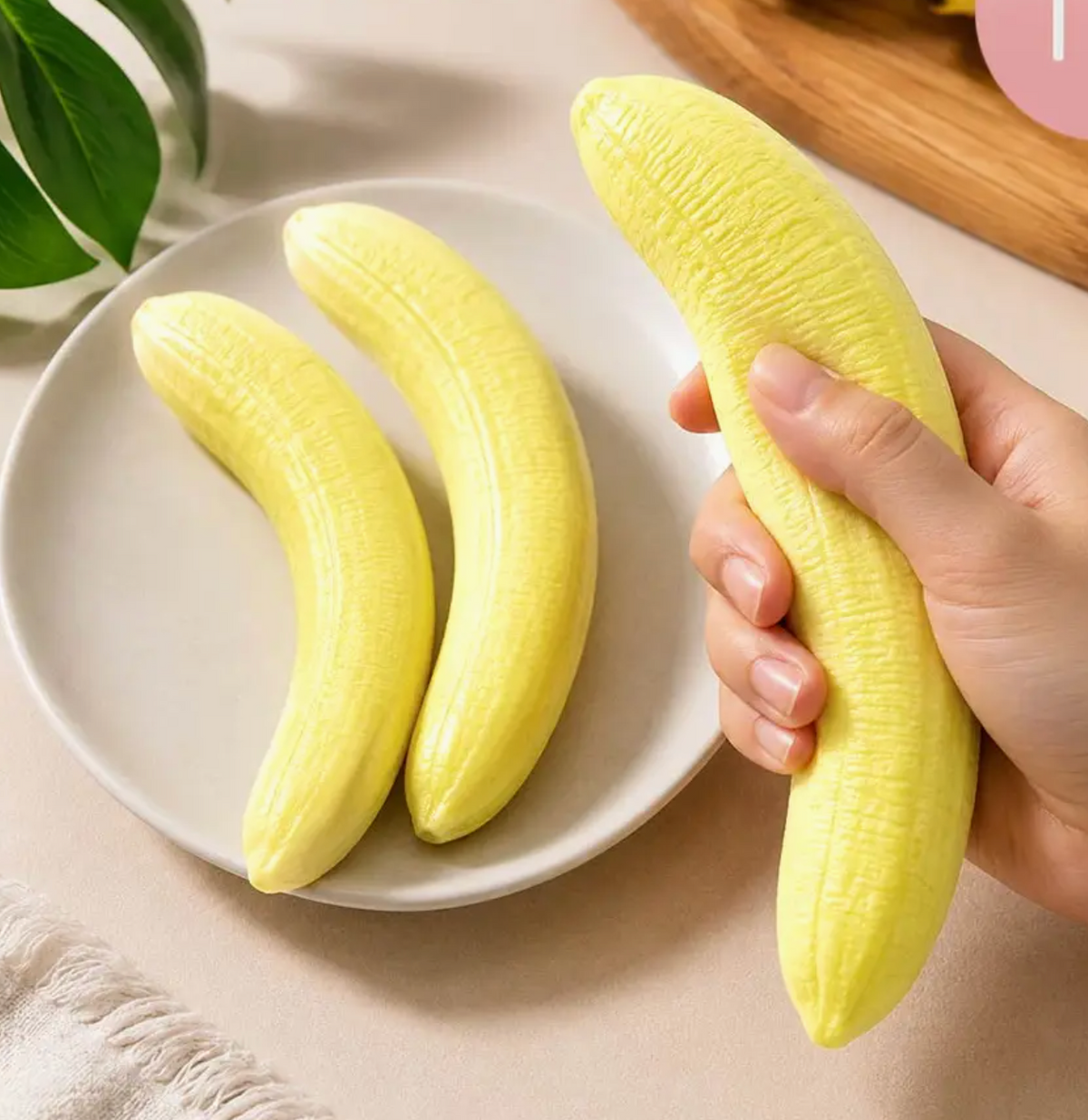 Banana Squishy Sensory Toy – Slow Rise Stress Relief Squeeze Toy