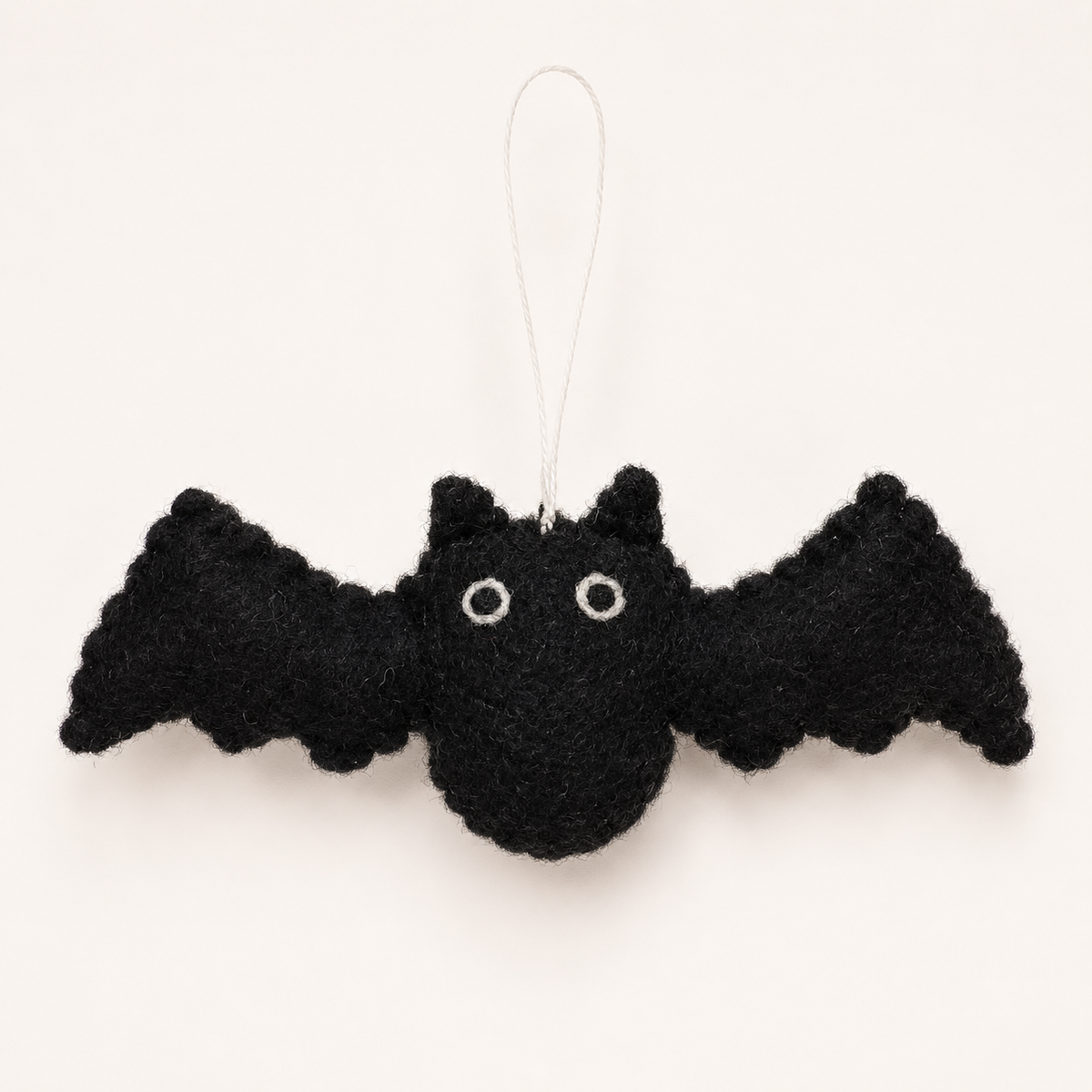 Black Felt Bat Hanging Ornament – Cute Halloween Decoration