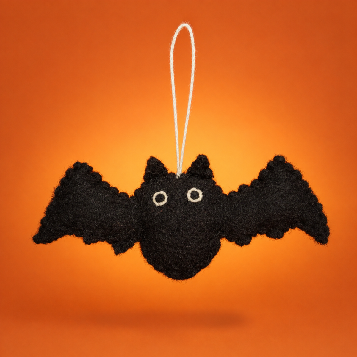 Black Felt Bat Hanging Ornament – Cute Halloween Decoration