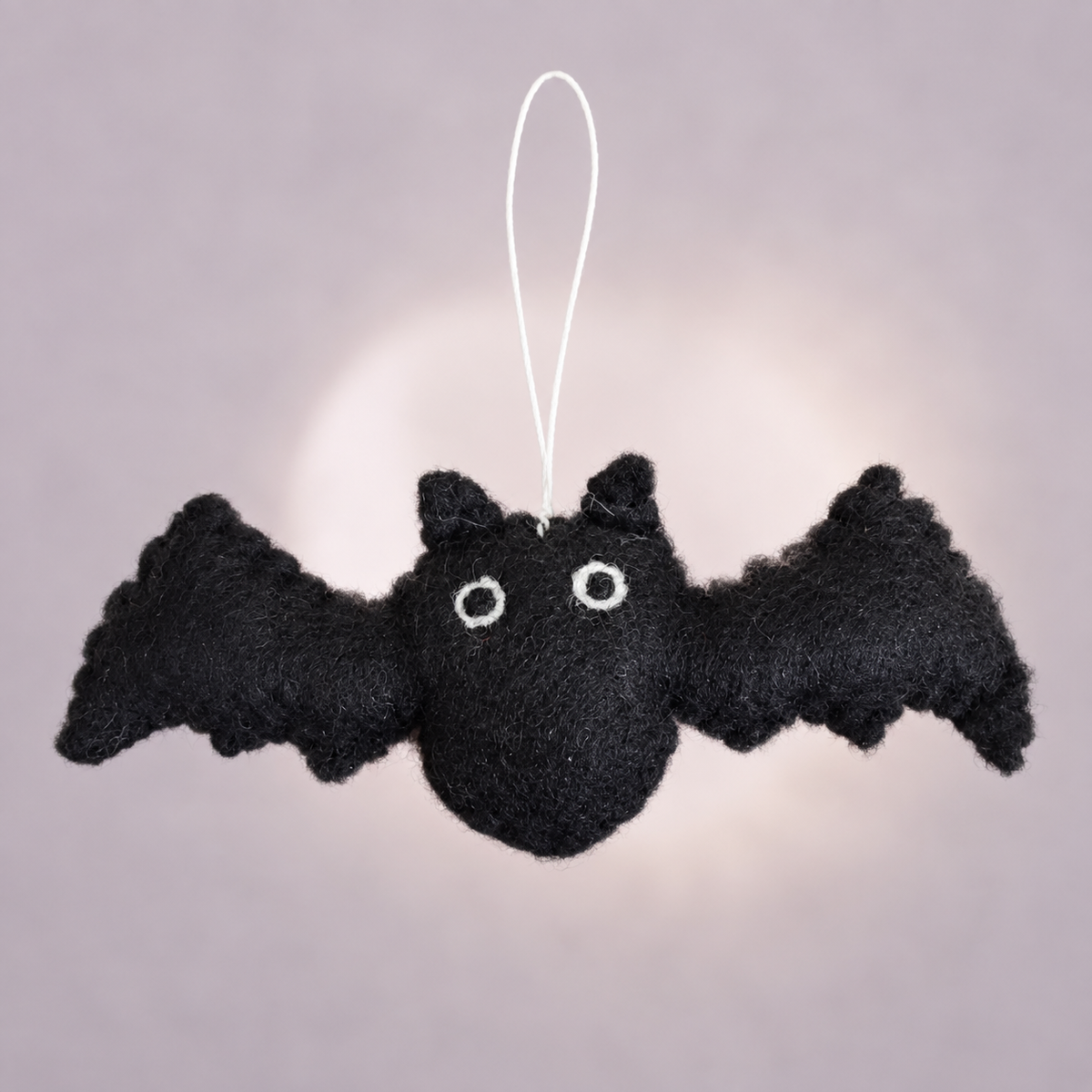 Black Felt Bat Hanging Ornament – Cute Halloween Decoration