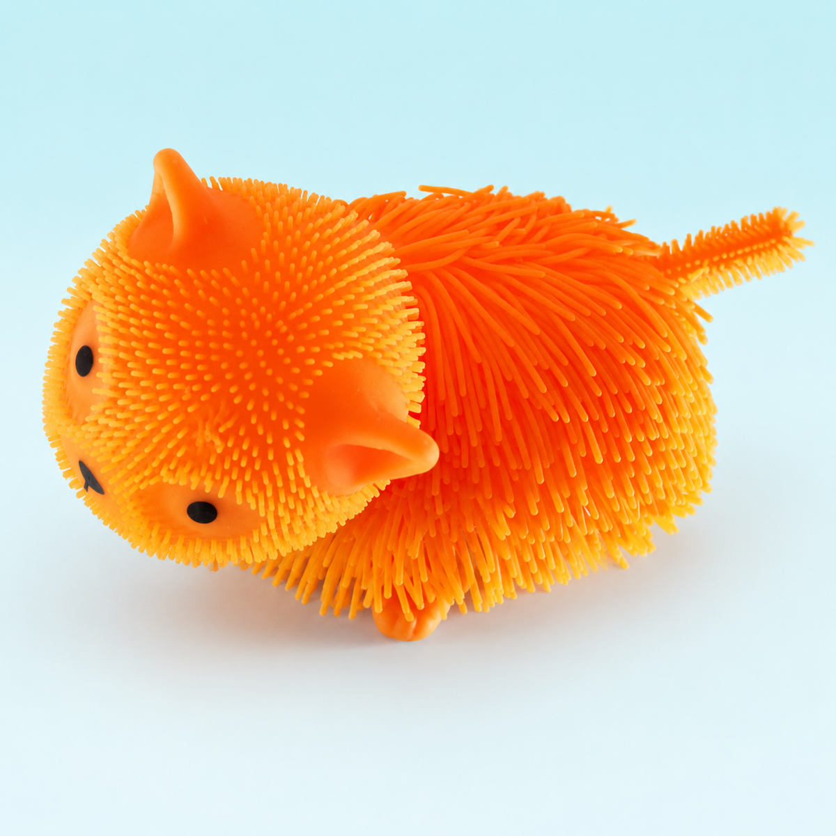 Shaggy Kitty Puffer Ball – Cat Sensory Squeeze Toy