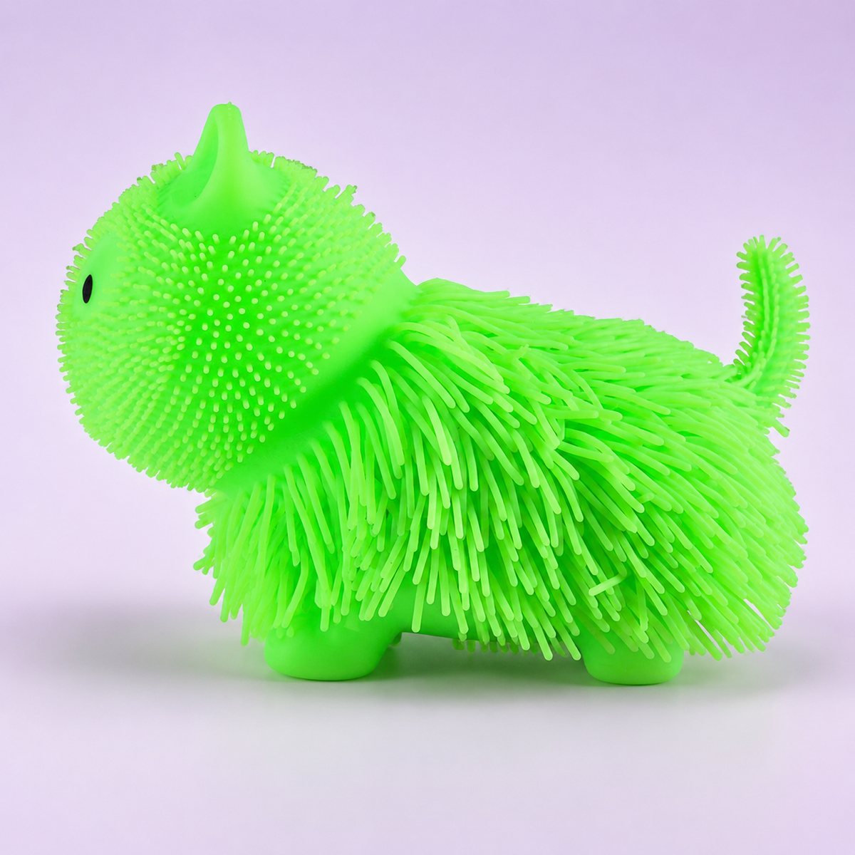 Shaggy Kitty Puffer Ball – Cat Sensory Squeeze Toy