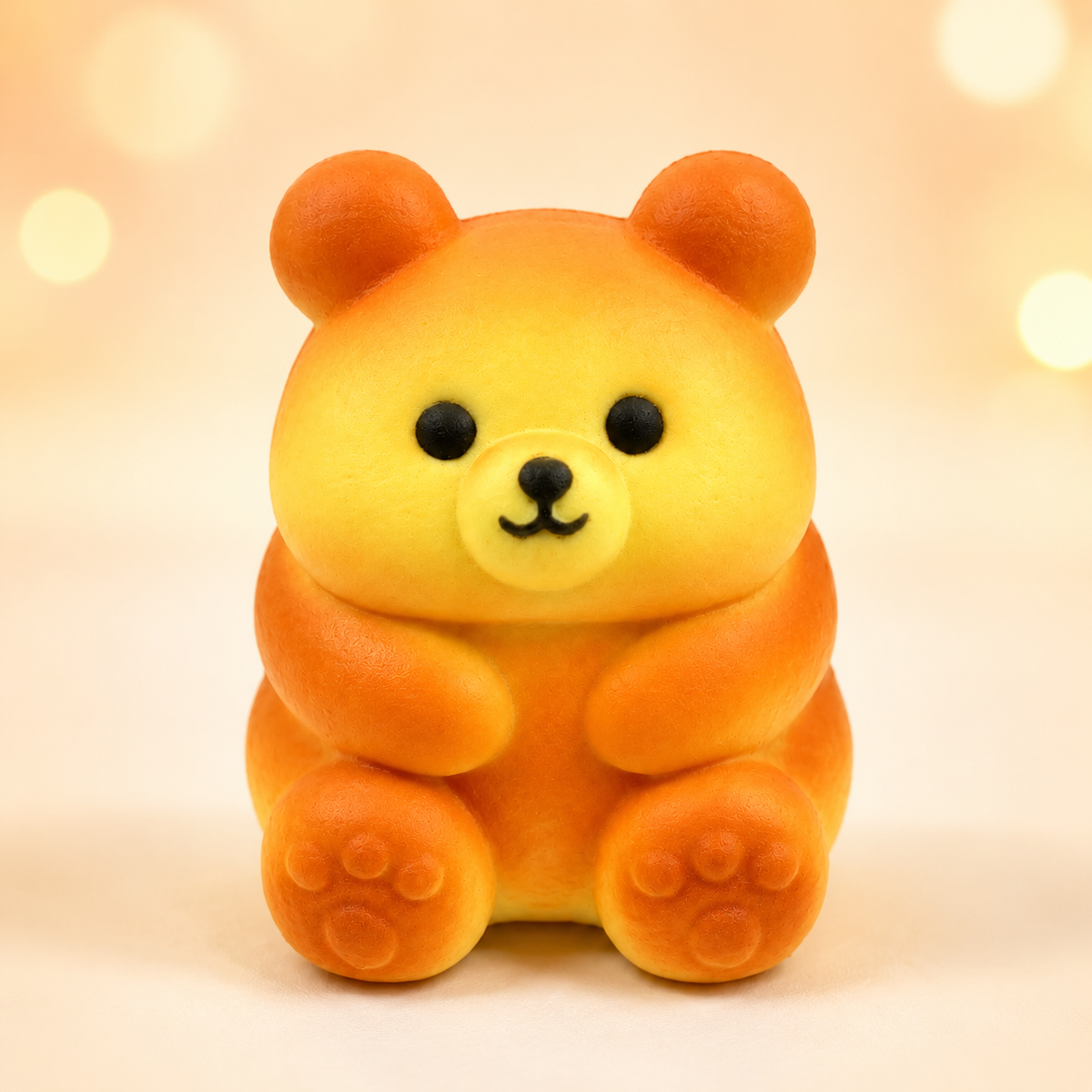 Adorable Bear Bread Squishy – Cute Sensory Toy