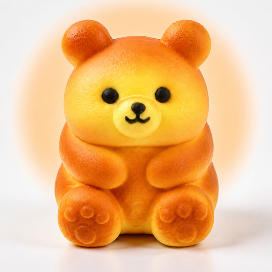 Adorable Bear Bread Squishy – Cute Sensory Toy