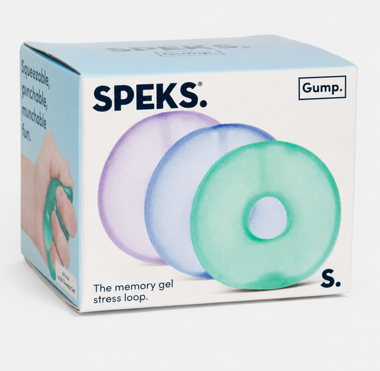 Authentic Speks Gump Loop Translucent Ring Shape Memory Gel Stress Reliever Toy - Sensory Product