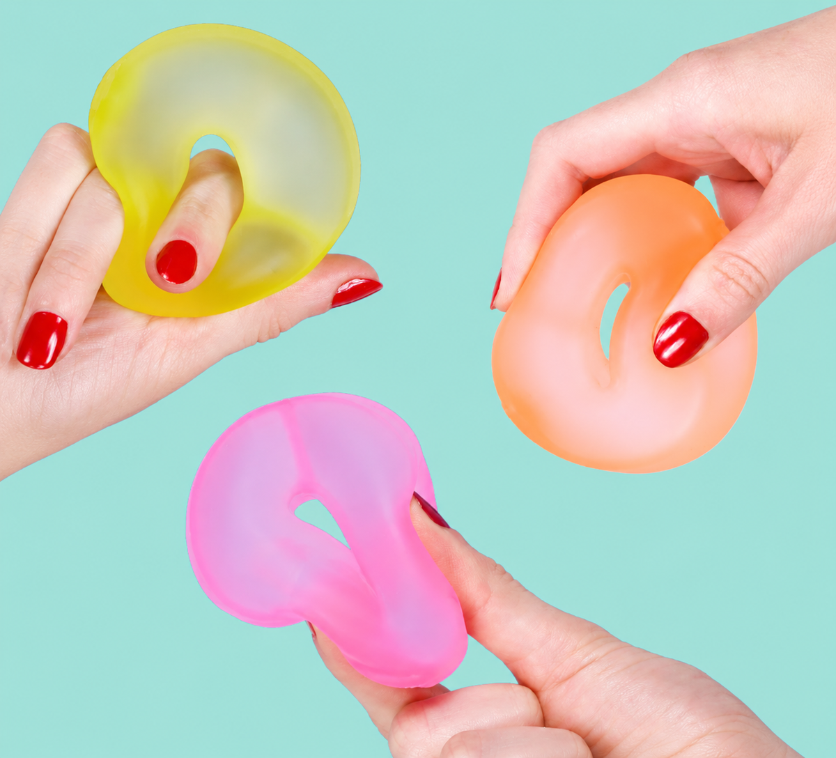 Authentic Speks Gump Loop Translucent Ring Shape Memory Gel Stress Reliever Toy - Sensory Product
