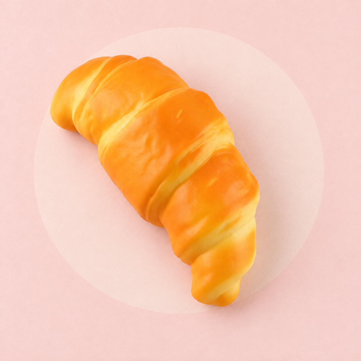 Croissant Bread Squishy – Soft Stress-Relief Squeeze Toy