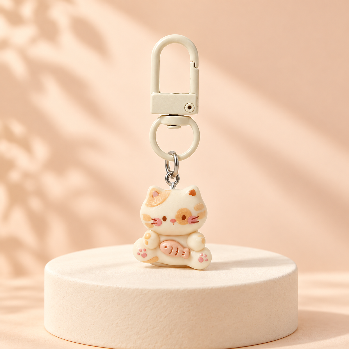 Kawaii Cat Bag Charm Keychain – Cute Kitty Purse, Backpack and Key Accessory
