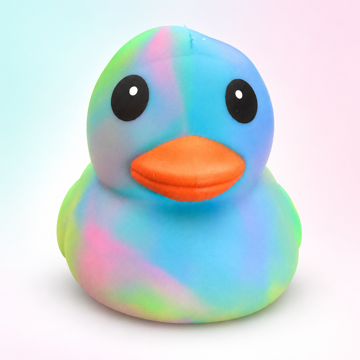 Squeeezy Jumbo Rainbow Tie-Dye Duck Squishy Sensory Toy