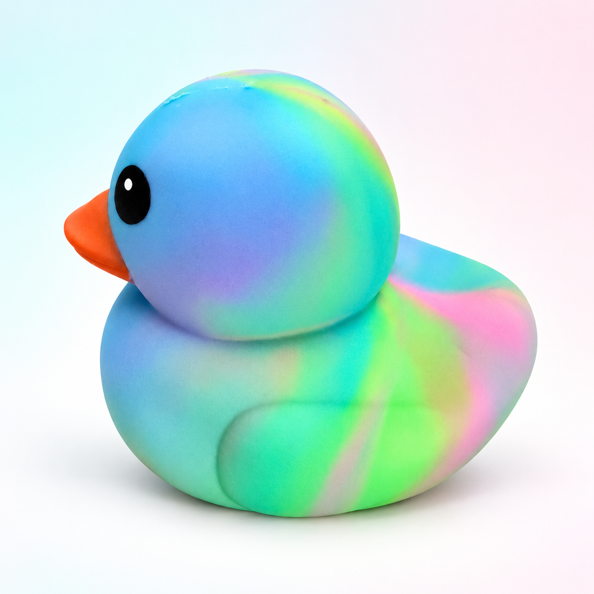 Squeeezy Jumbo Rainbow Tie-Dye Duck Squishy Sensory Toy