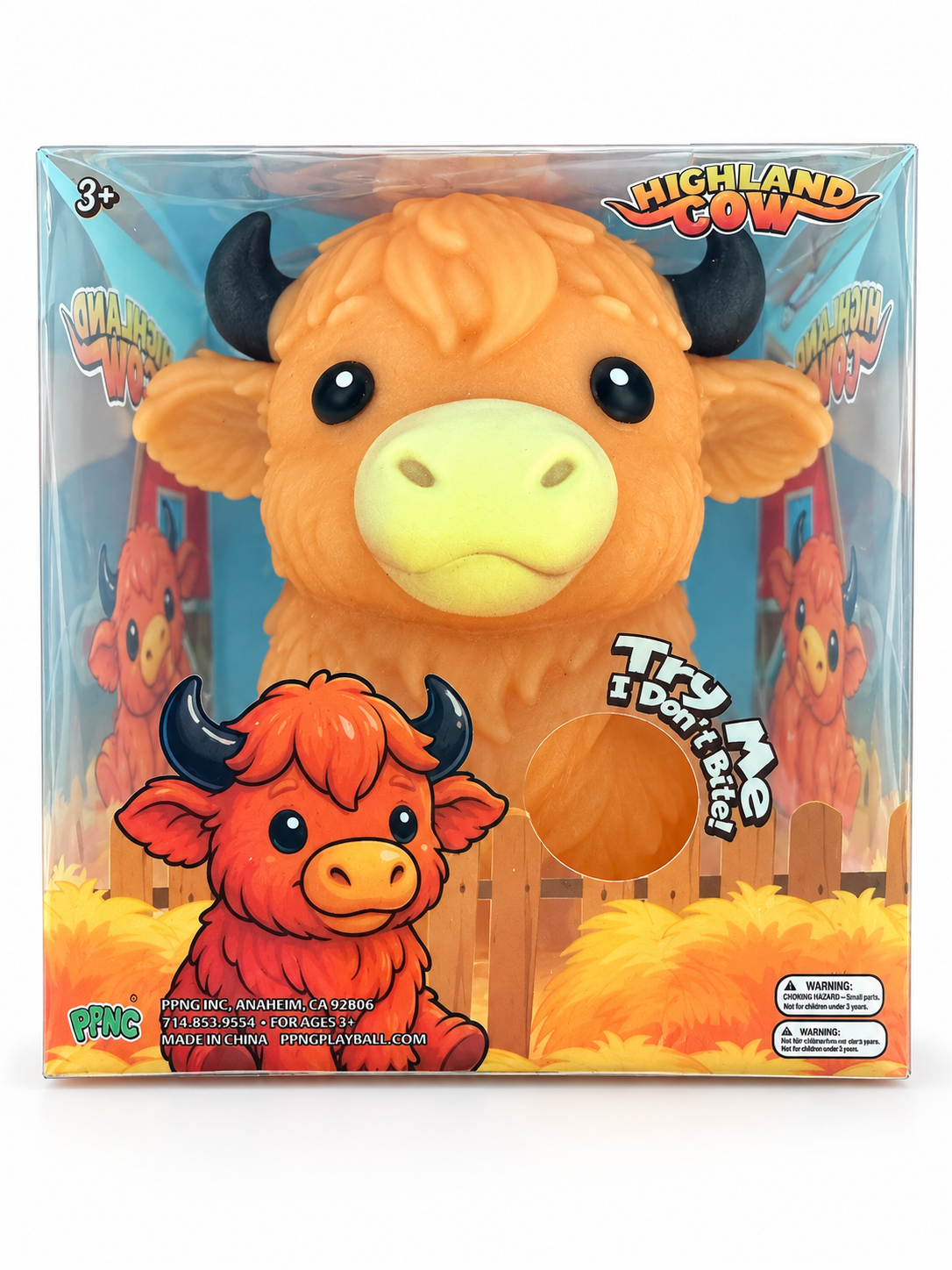 PPNG Highland Cow Squishy Sensory Squeeze Toy