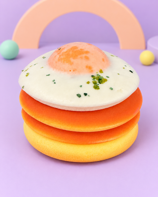 Kawaii Pancakes and Egg Bread Squishy – Soft Breakfast Food Sensory Fidget Toy