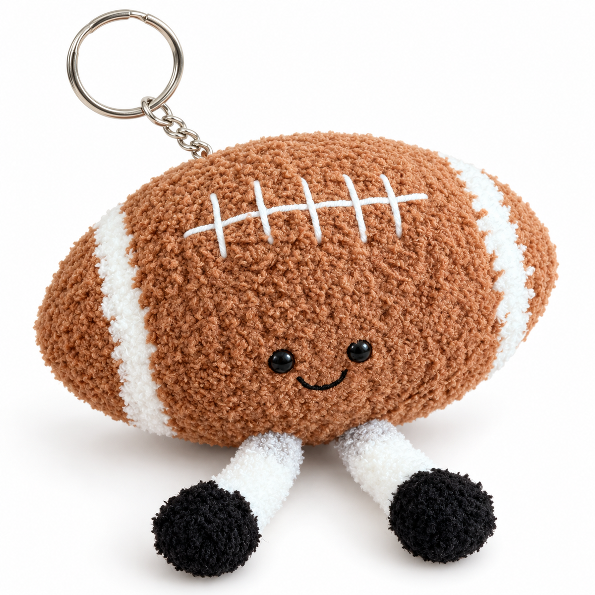 Plush Football Keychain – Cute Sports Plush Accessory