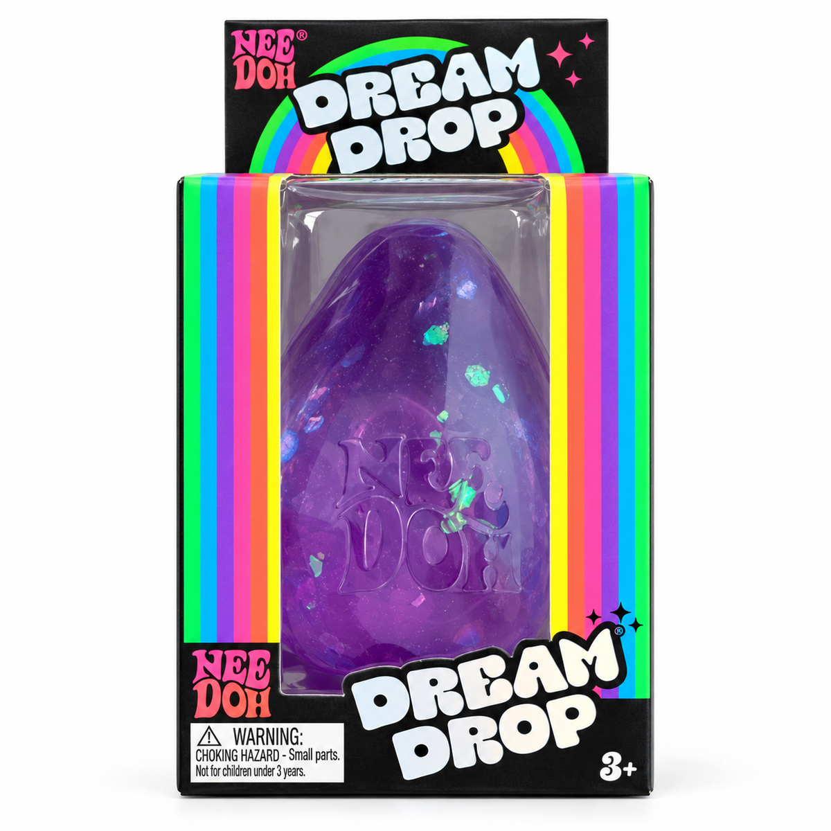 Schylling NeeDoh Dream Drop Glitter Sensory Squeeze Toy