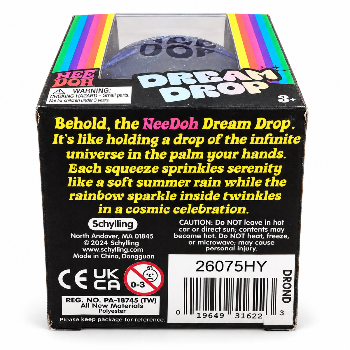 Schylling NeeDoh Dream Drop Glitter Sensory Squeeze Toy