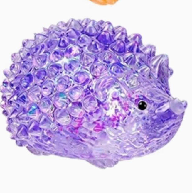 Kawaii Spark Glitter-Fill Adorable Hedgehog Squishy Toy