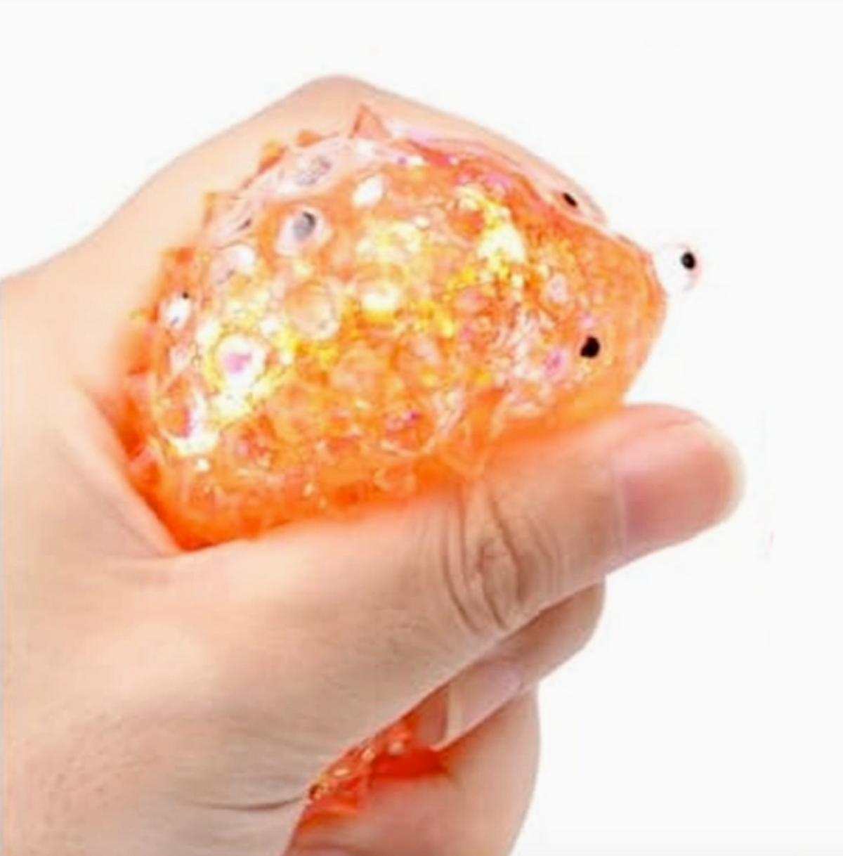 Kawaii Spark Glitter-Fill Adorable Hedgehog Squishy Toy