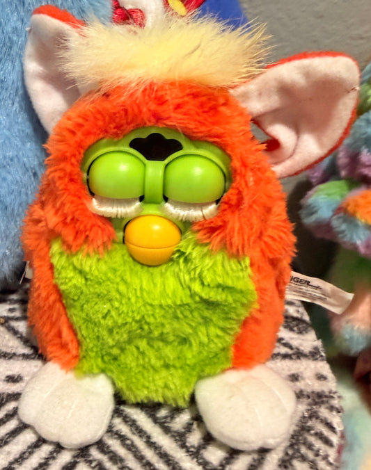 Original Furby - Orange/Green.  Yes it still works!