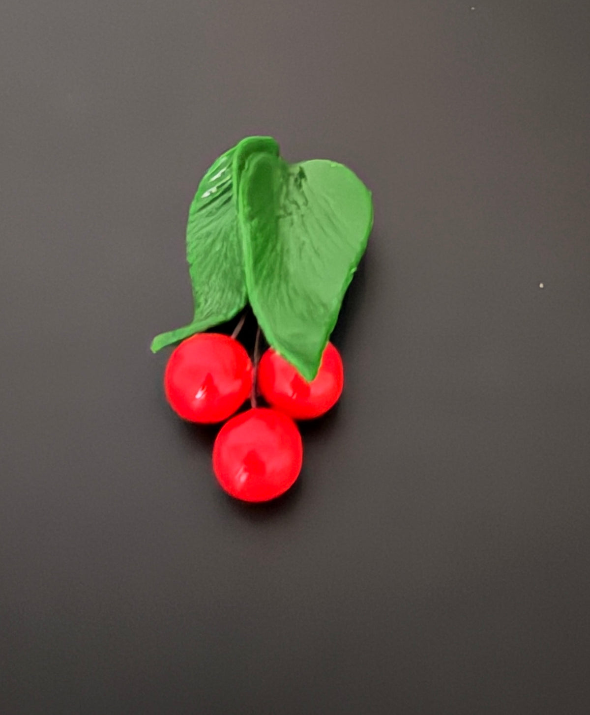 Realistic 3D Cherry Refrigerator Magnet – Cute Fruit Kitchen Décor