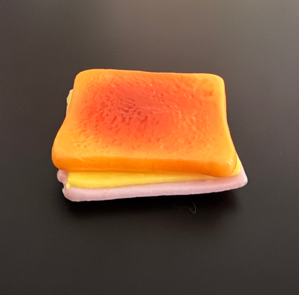 Mini Toasted Ham and Cheese Sandwich Fridge Magnet – Realistic Fake Food Kitchen Decor