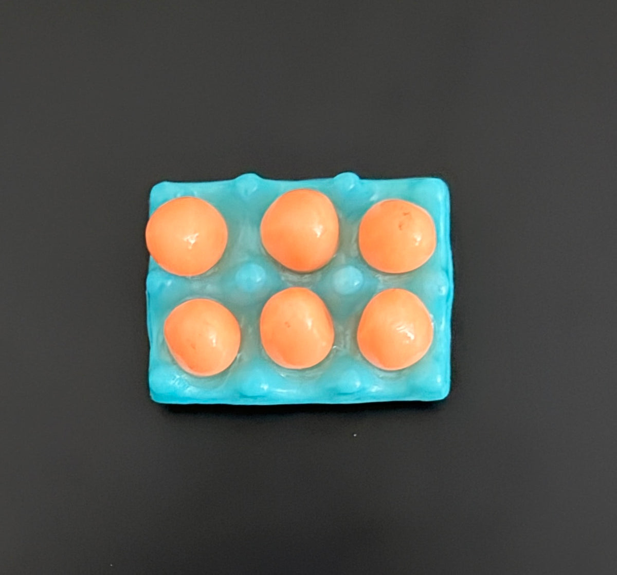 Mini Egg Carton Fridge Magnet – Colorful Fake Food Kitchen Décor