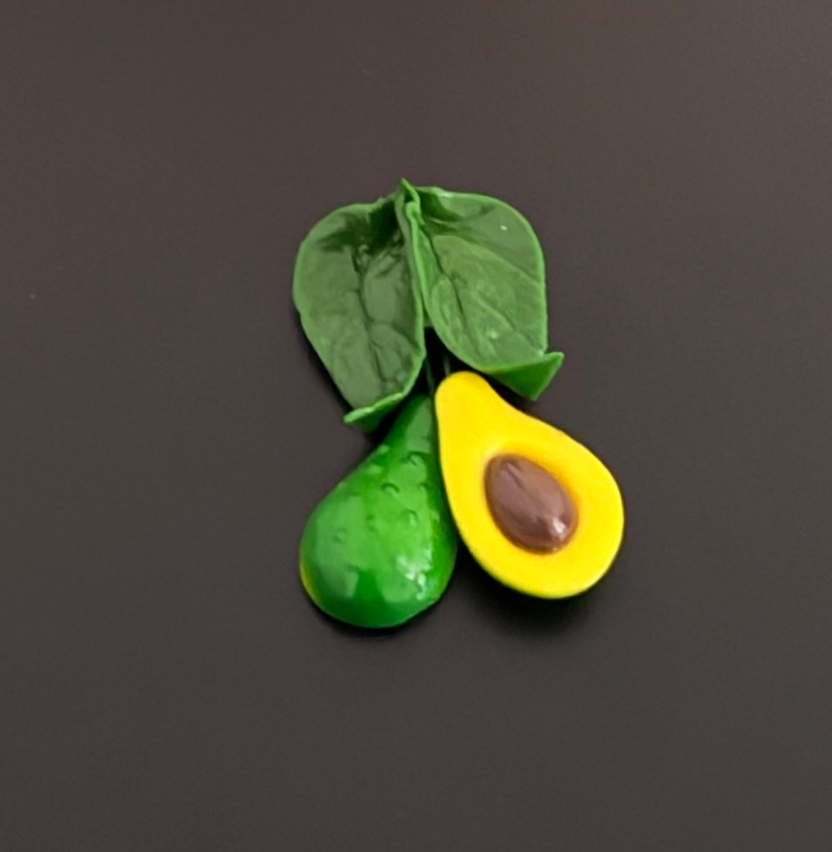 3D Avocado Refrigerator Magnet - Glossy Plastic, Magnetic Base, Cute Fruit Decoration, Kitchen Home Decor, Ideal Gift for Avocado Fans