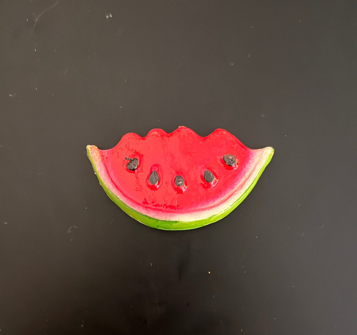 Bitten Watermelon Slice Fridge Magnet – Realistic Fruit Decor