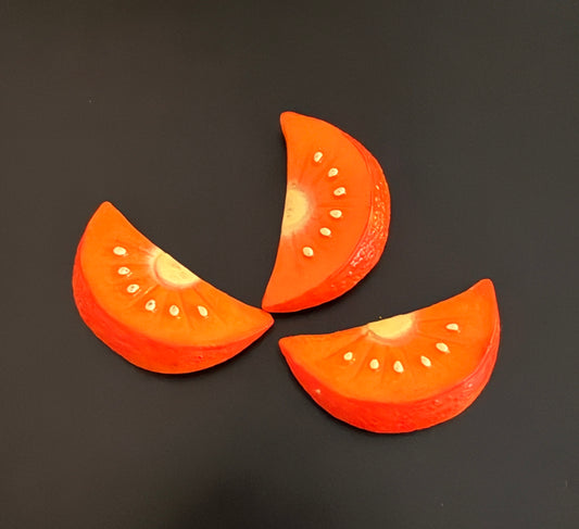 Mini Orange Slice Refrigerator Magnet - Realistic Textured Peel Fridge Decor, Ideal for Citrus Fans, Home Supply Accessory