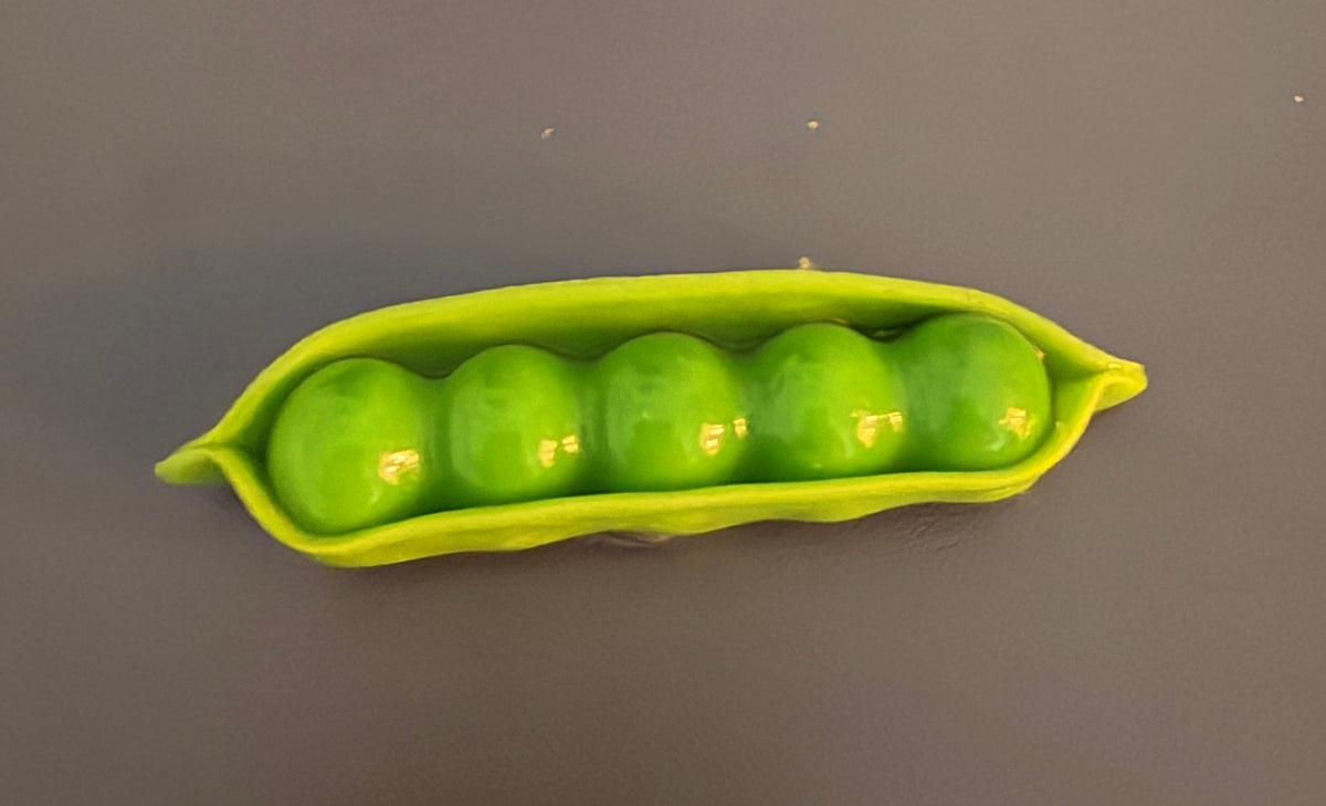 Realistic Green Pea Pod Refrigerator Magnet