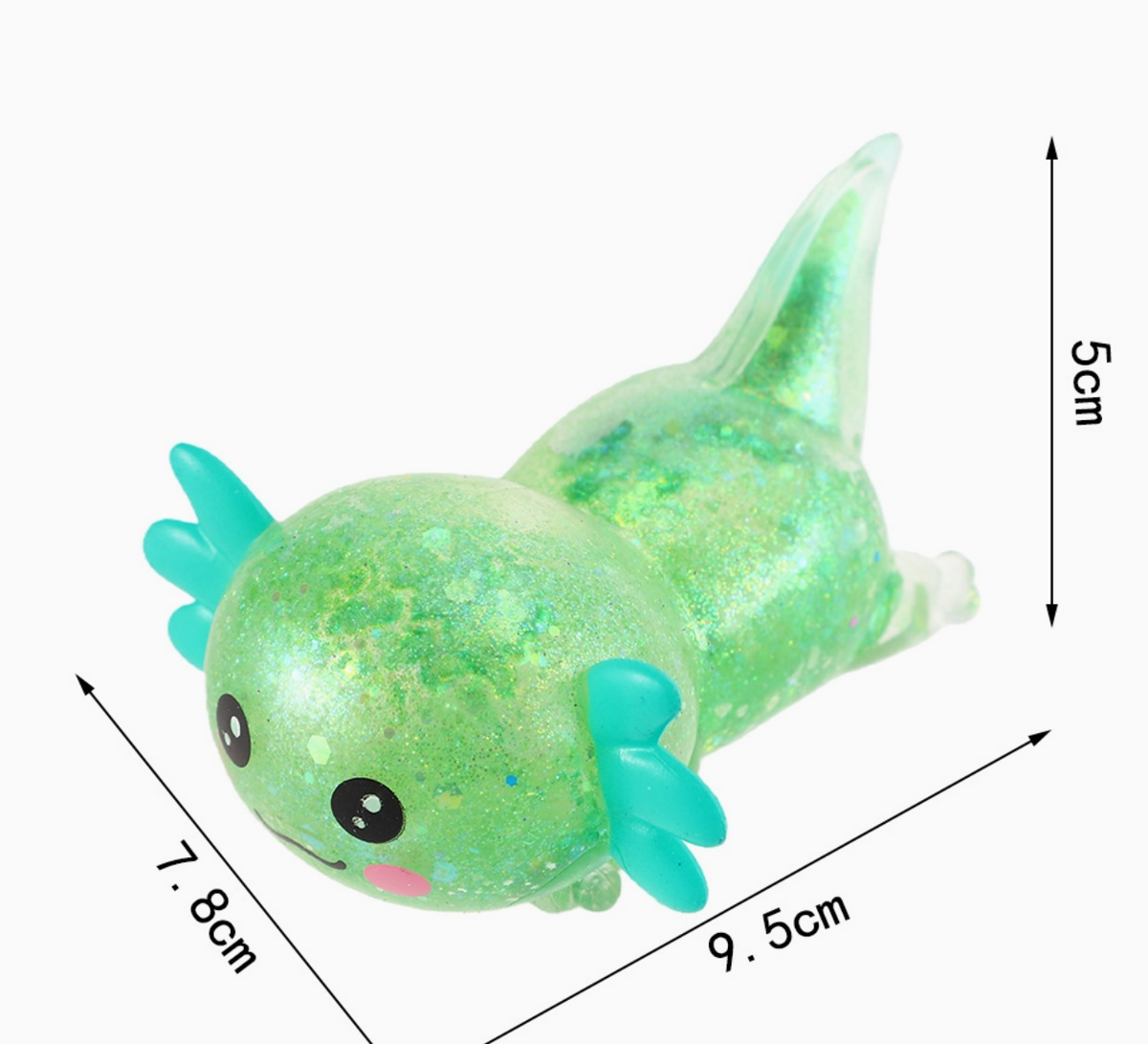 Glitter Galaxy Axolotl Squishy - Sugar Squish