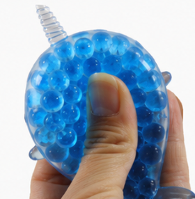 Mini Ocean Narwhal Cute Blue Orbeez Squishy