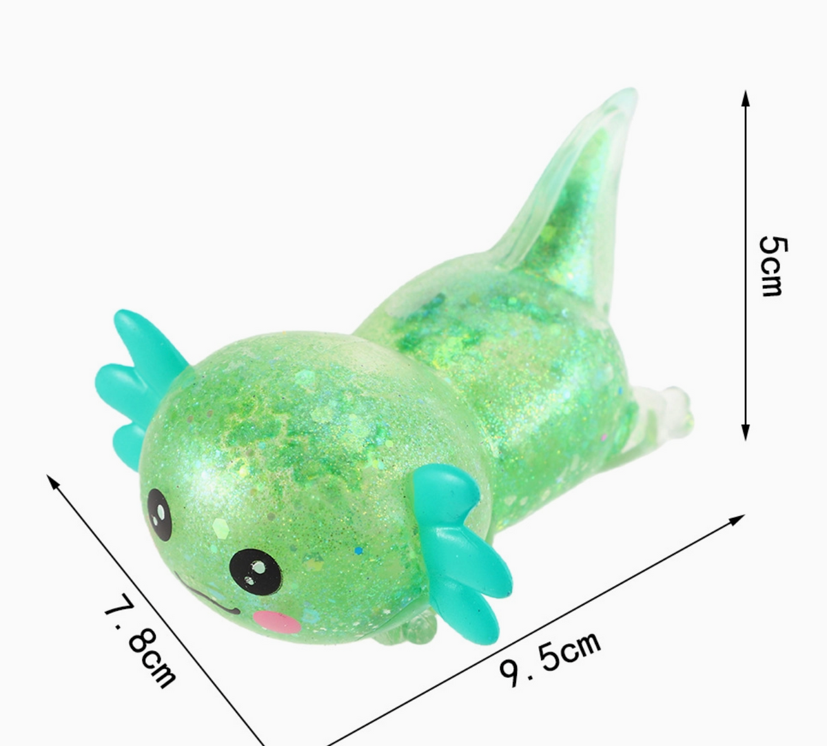 Glitter Galaxy Axolotl Squishy - Sugar Squish