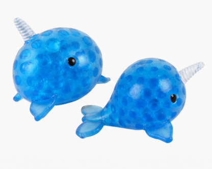 Mini Ocean Narwhal Cute Blue Orbeez Squishy
