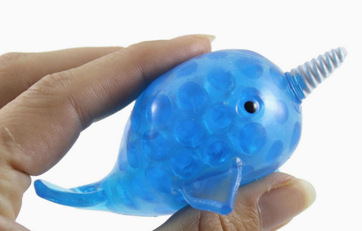 Mini Ocean Narwhal Cute Blue Orbeez Squishy