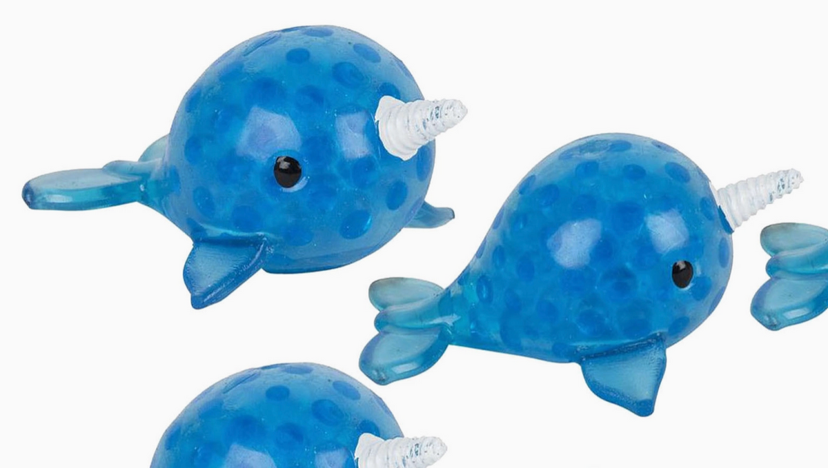 Mini Ocean Narwhal Cute Blue Orbeez Squishy