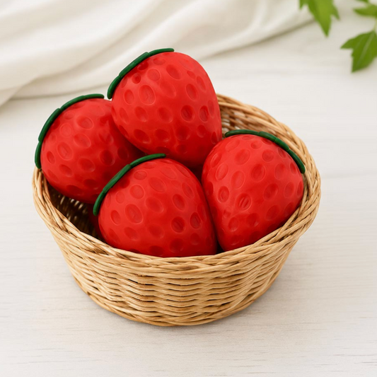 Kawaii Strawberry Squishy - 3.5-4 In Slow-Rise Squishies Toys, Fun Fidget Sensory Item for Hand Relaxation, Anxiety Relief & Fidget Toy Collectors, Fun Fidget Toy