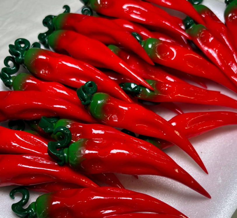 Glossy Realistic Chili Vegetable Refrigerator Magnet