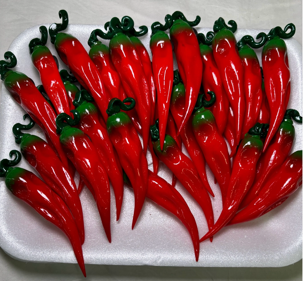 Glossy Realistic Chili Vegetable Refrigerator Magnet