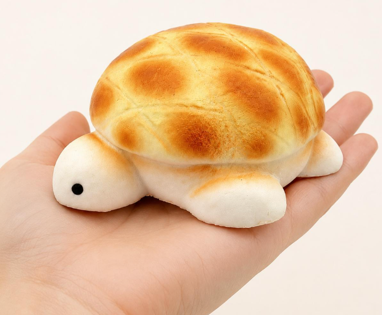 Turtle Bread Squishy – Cute Kawaii Sensory Toy