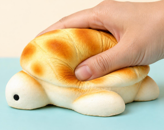 Turtle Bread Squishy – Cute Kawaii Sensory Toy