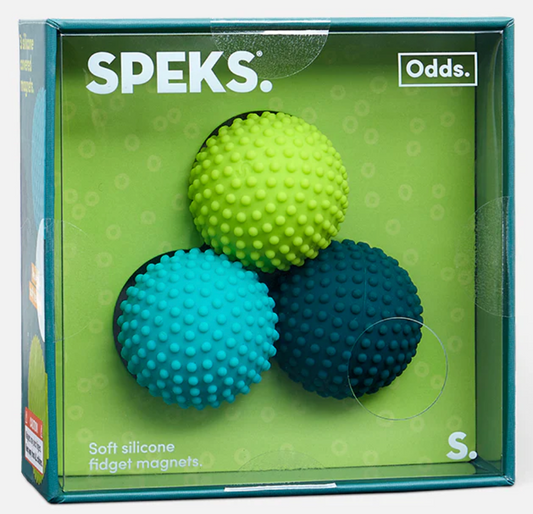 SPEKS Authentic Odds Silicone Magnetic Set - 3-Pack Textured Sensory Fidget Toys for Stress Relief