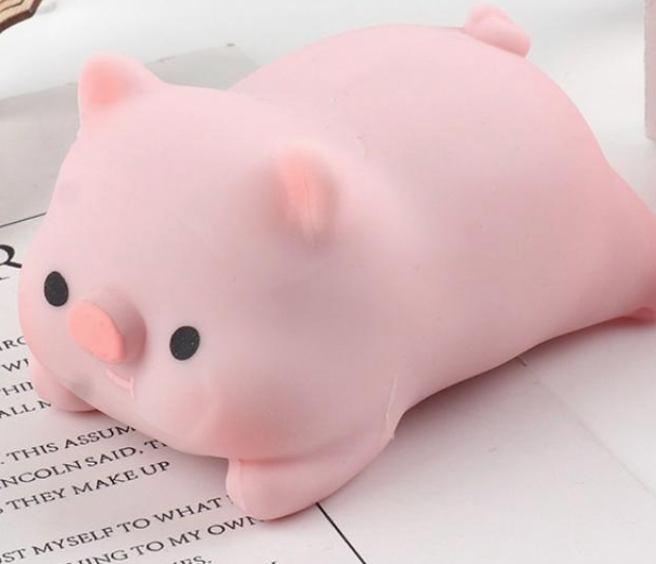 Pink Pig Squishy Stress Toy – Soft Squeeze Sensory Fidget