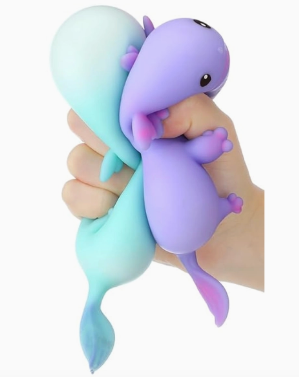 Axolotl Soft Plush Squishy Sensory Toy - Animal Squishies Stress Relief Toys, Kawaii Collectibles, Smiling Face Design, Anxiety Reduction, Fun Fidget Gift for Axolotl Lovers, Sensory Play Support