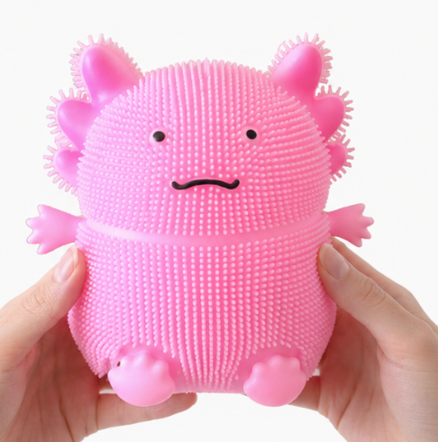 Jumbo Spiky Axolotl Sensory Squishy