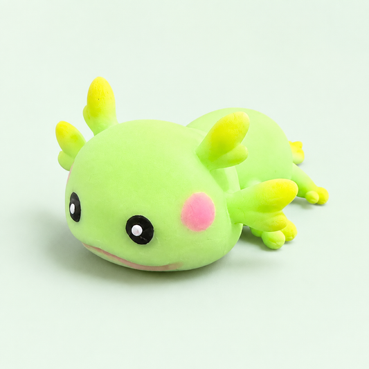 Axolotl Soft Plush Squishy Sensory Toy - Animal Squishies Stress Relief Toys, Kawaii Collectibles, Smiling Face Design, Anxiety Reduction, Fun Fidget Gift for Axolotl Lovers, Sensory Play Support